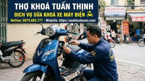 sửa khoá xe máy điện