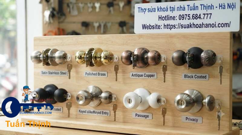 các loại khóa tay nắm tròn hiện nay