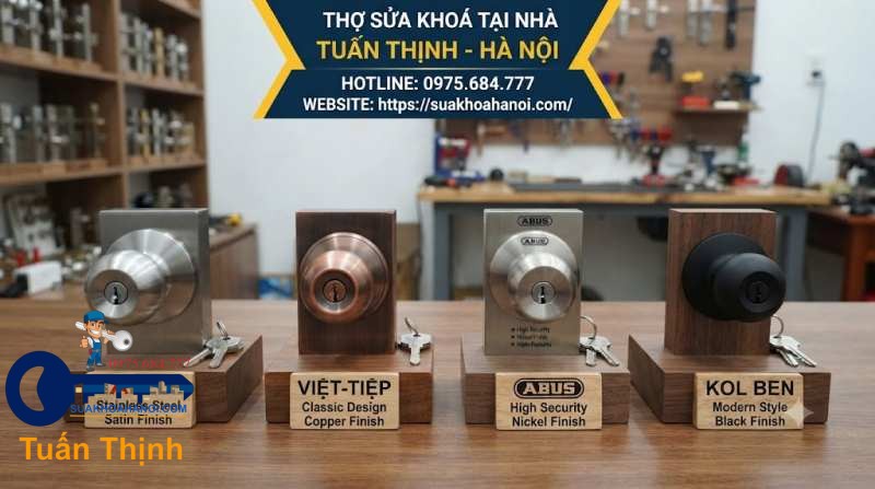 phân loại khóa tay nắm tròn theo thương hiệu