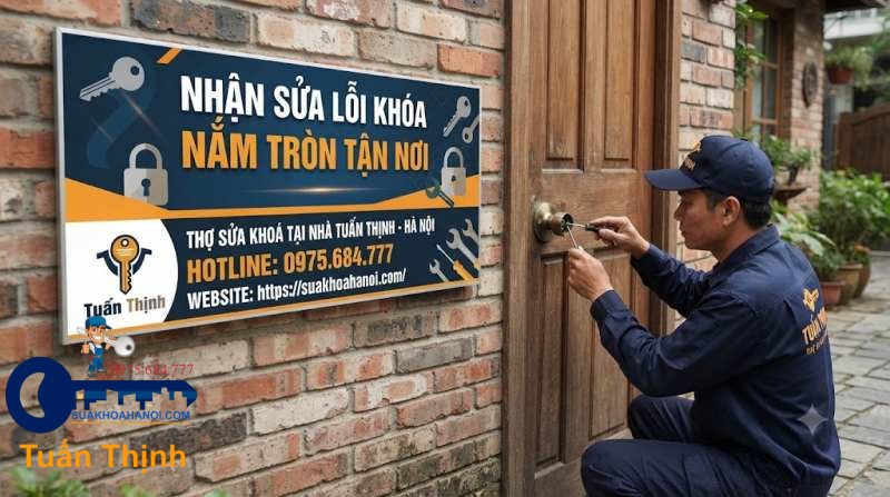 nhận sửa khóa tay nắm tròn tận nơi