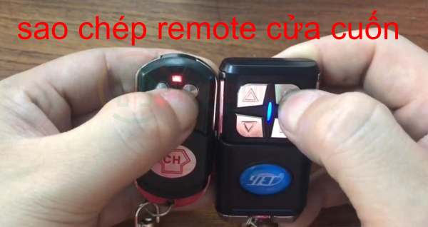sao chép mã remote cửa cuốn