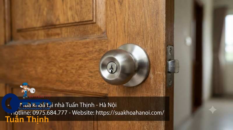 sửa khóa tay nắm tròn trên các loại cửa
