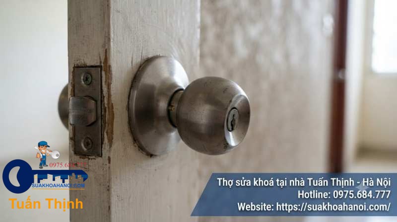 tay nắm cửa núm cửa đàn hồi yếu