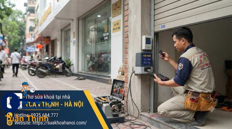 sao chép chìa khóa cửa cuốn