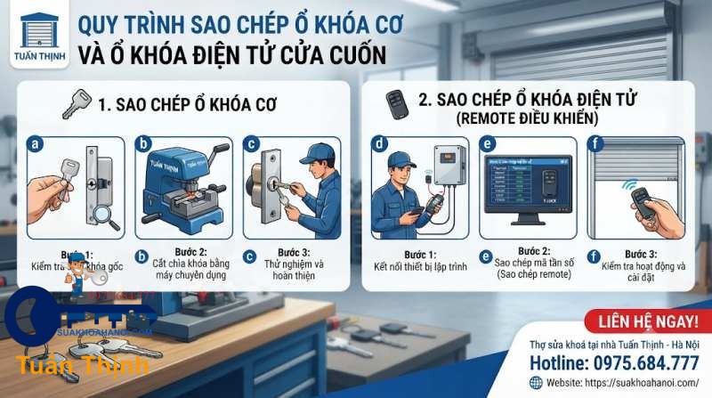sao chép ổ khóa cơ