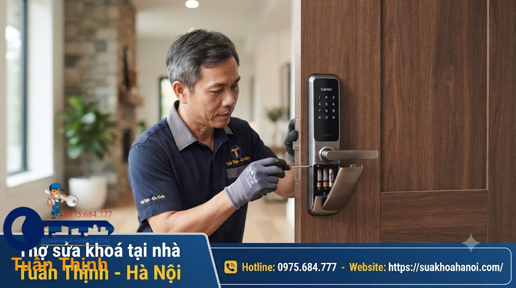 thay pin nạp điện cho khóa