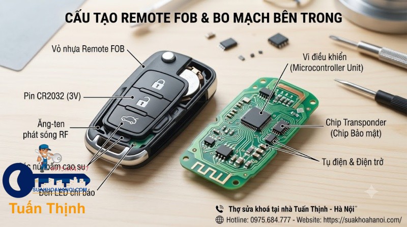 bo mạch điện và chip Transponder