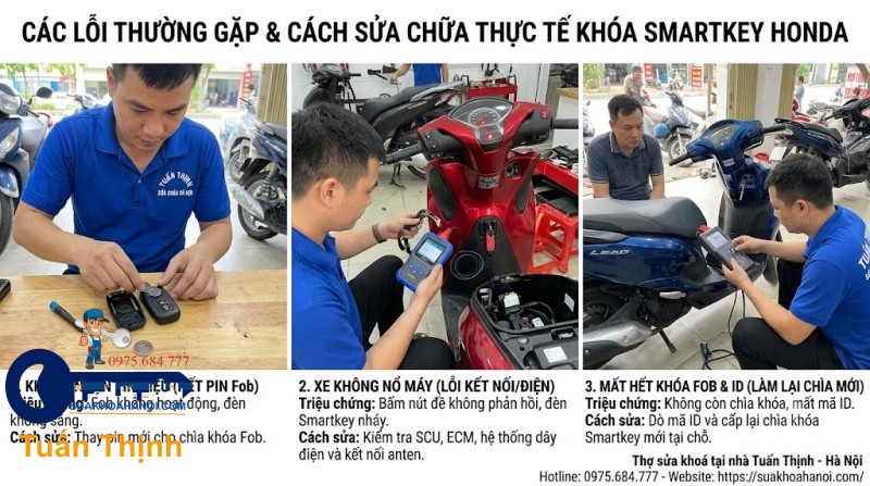 các lỗi thường gặp và cách sửa chữa thực tế