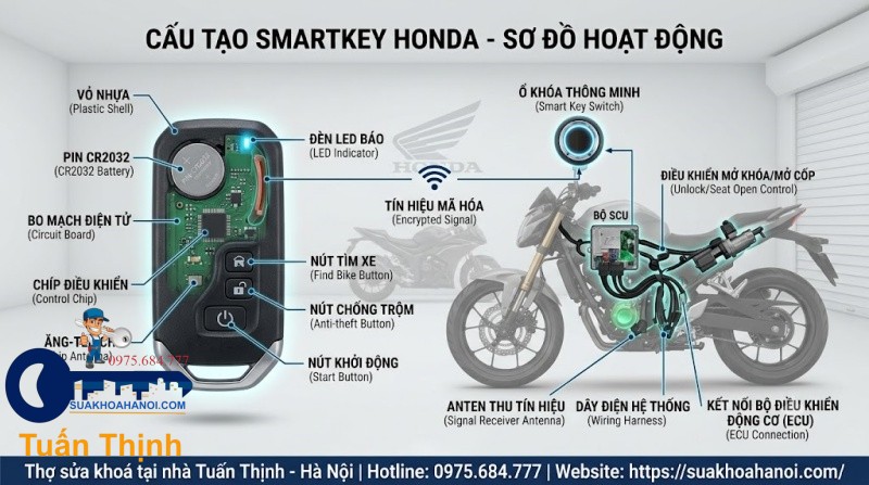 cấu tạo bộ phận điều khiển cầm tay
