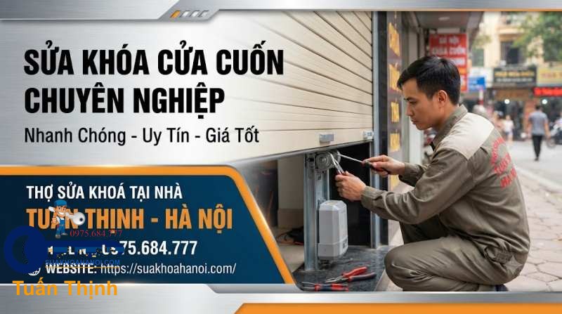 dịch vụ sửa khóa cửa cuốn