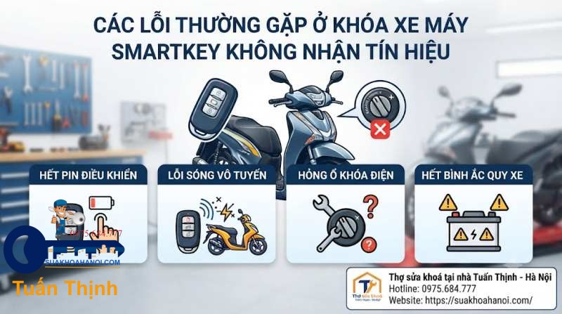 smartkey không nhận tín hiệu