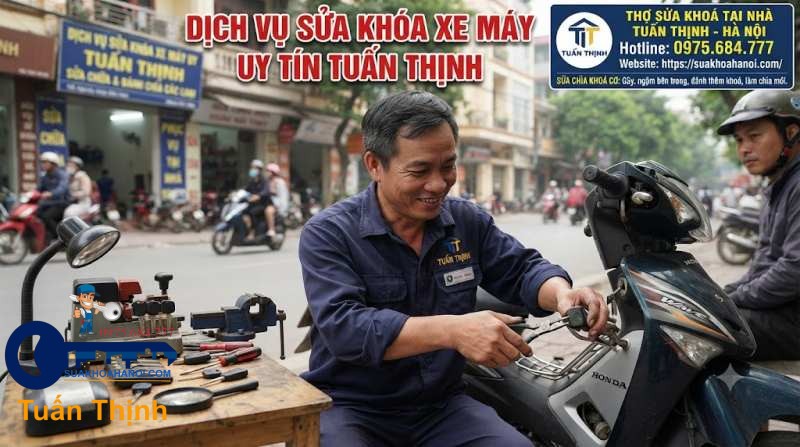 sửa chìa khóa cơ bị gãy ngậm bên trong