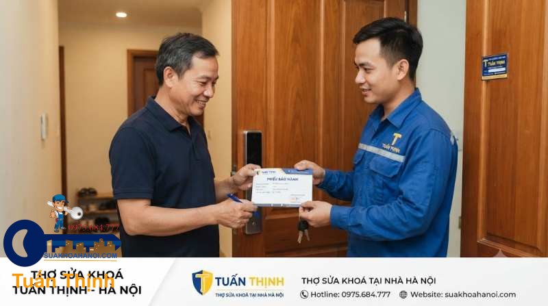 bàn giao và lập bảo hành