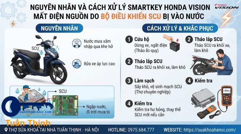 bộ điều khiển SCU bị nhập nước