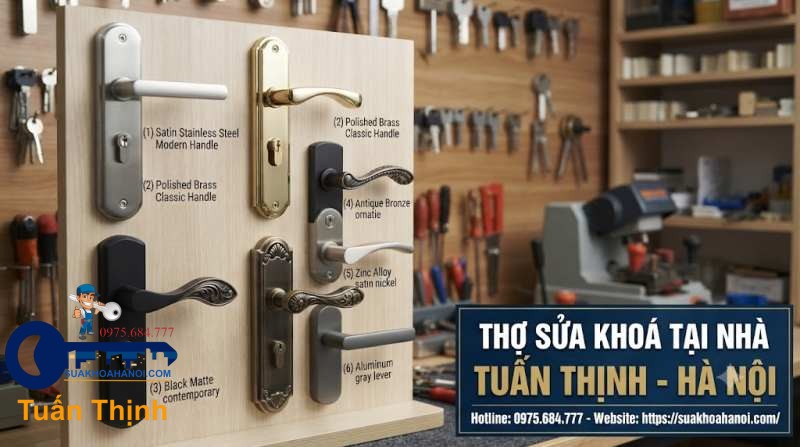 các loại khóa tay gạt