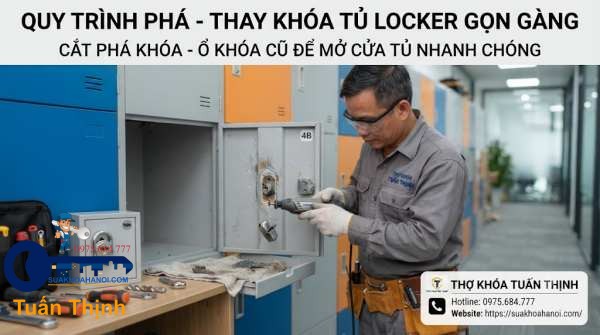 cắt phá ổ khóa nhanh chóng