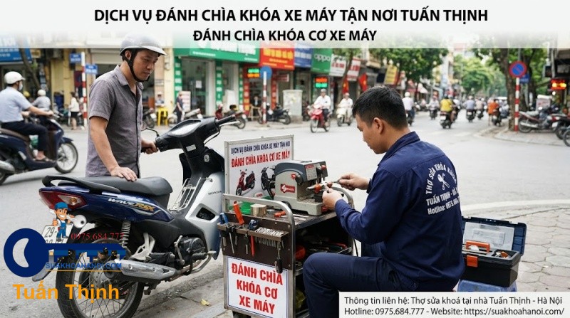 đánh chìa khóa cơ xe máy