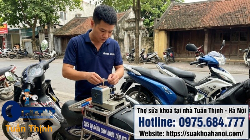 đánh chìa khóa từ xe máy