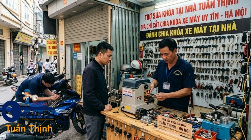 đánh chìa khóa xe máy tại nhà