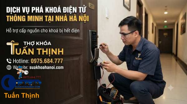 hỗ trợ cấp nguồn cho khóa hết điện