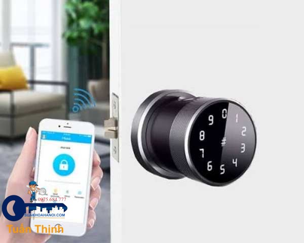 khóa tay nắm tròn thông minh