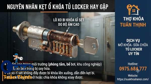lò xo bị gỉ set