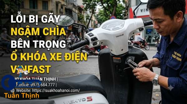 bị gãy ngậm chìa bên trong ổ khóa