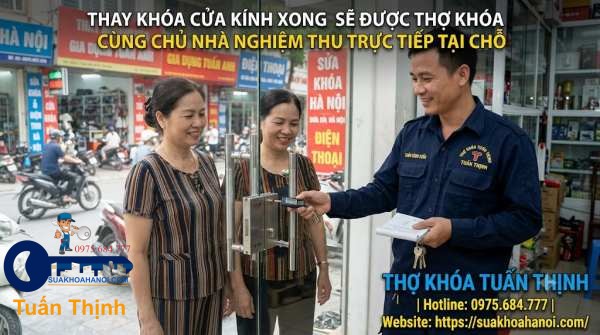 nghiệm thu và bàn giao cho khách hàng khi sửa xong