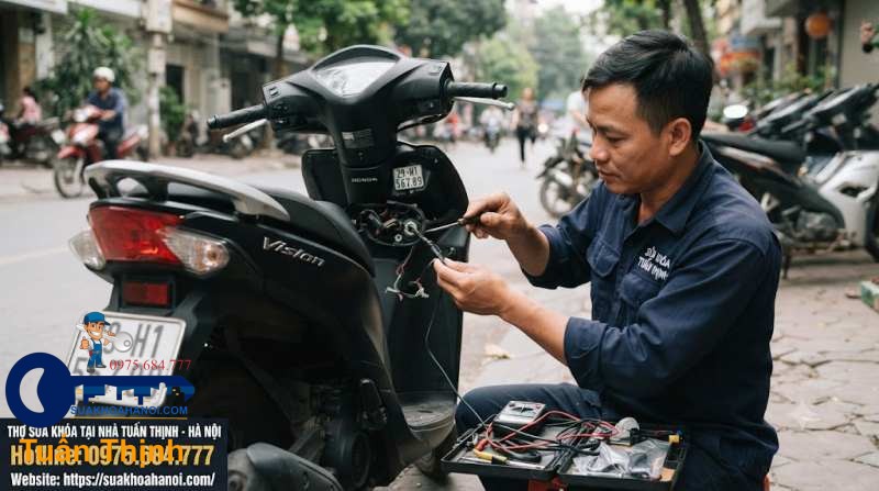 ổ khóa cơ bị lỏng chân giắc