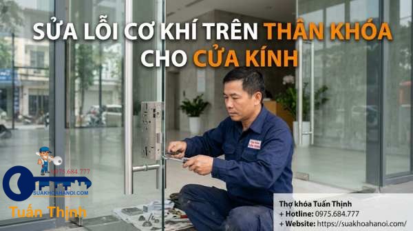 sửa lỗi cơ khí trên thân khóa