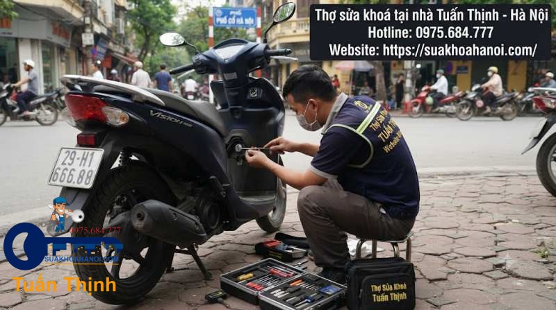 không cố gắng mở bằng tác động vật lý mạnh bạo