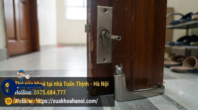 tay gạt mở bị gãy