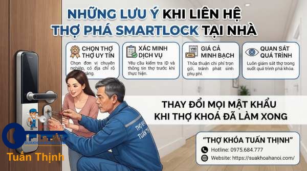 thay đổi mật khẩu khi thợ làm xong