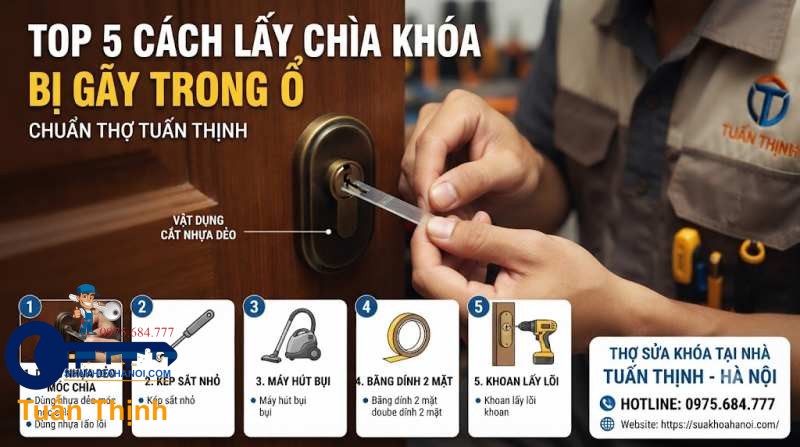cắt nhựa dẻo để móc chìa bị gãy