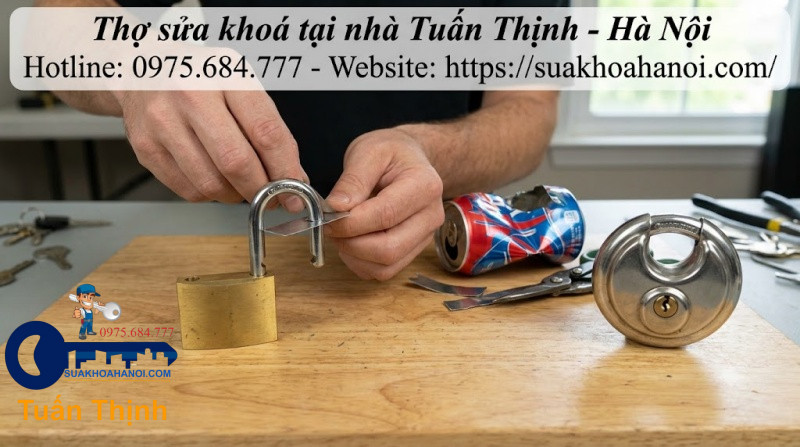 cắt vỏ lon nước ngọt gạt lẫy