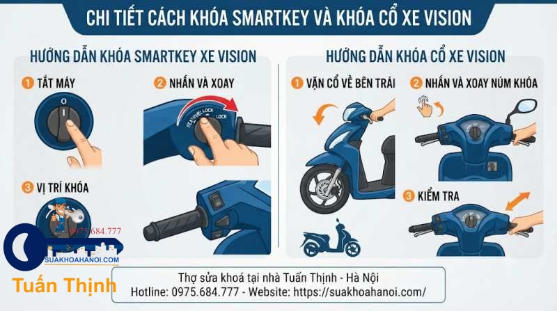 hướng dẫn khóa cổ smartkey
