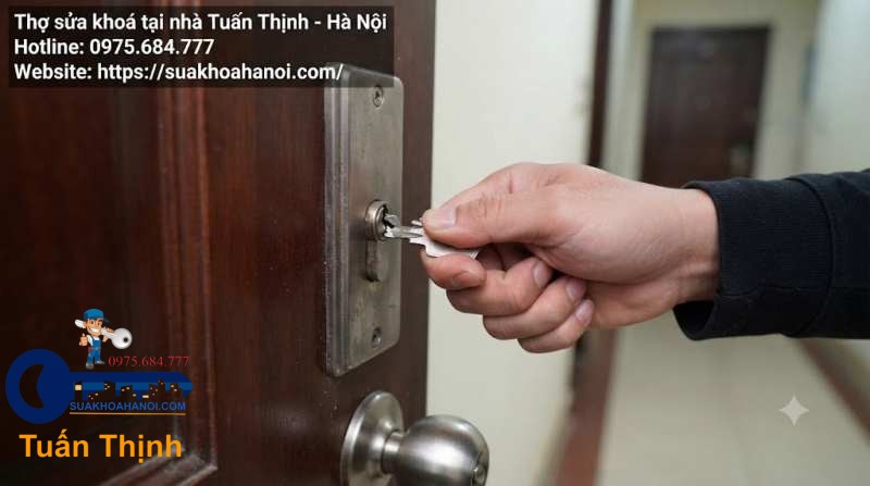 ổ khóa bị kẹt người dùng cố vặn nên bị gãy
