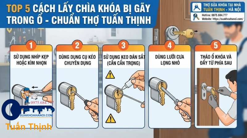 sử dụng kẹp nhsip hoặc kìm nhọn