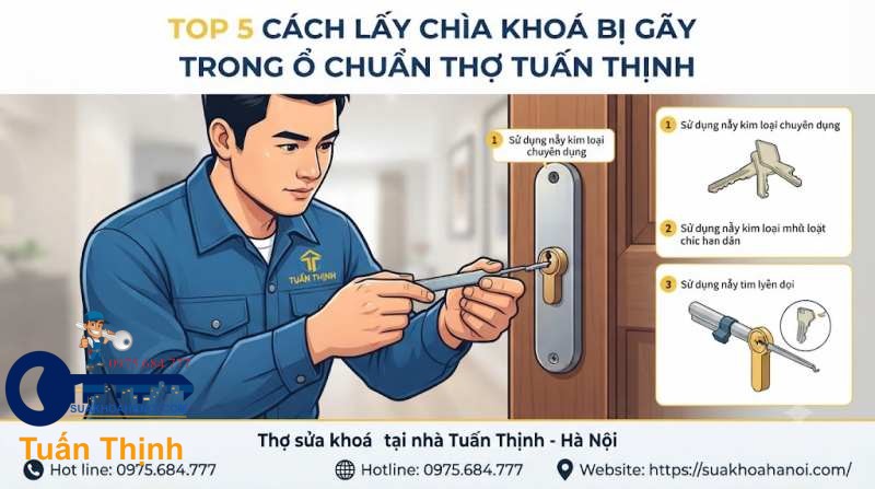 sử dụng nẫy kim loại chuyên dụng